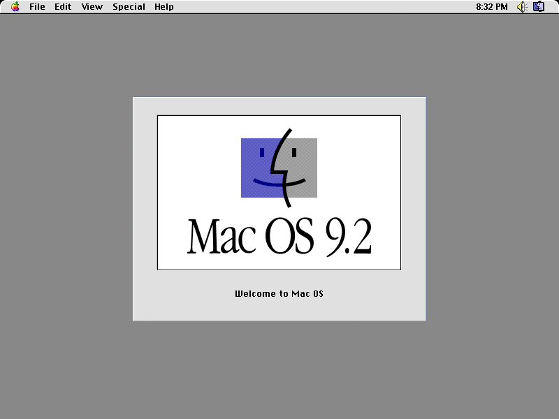 Mac OS 9.2 startup screen