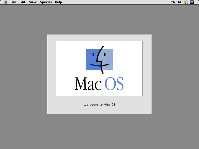 Mac OS startup screen