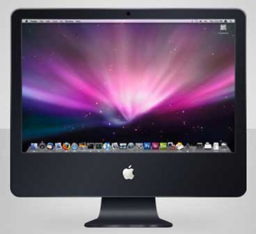 black iMac mockup by GoSco