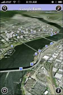 Google Earth on the iPhone