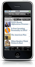 Wall Street Journal's free Mobile Reader iPhone app
