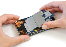 Removing the logic board from the iPhone 3GS