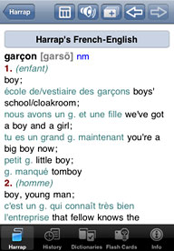 Harrap's Talking French-English Dictionary for iPhone