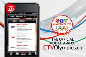 Official CTVOlympics.ca iPhone App