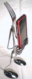 Forkhead iPhone stand