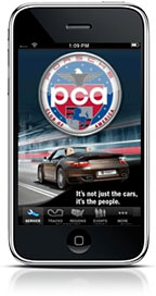Porsche Club of America iPhone App