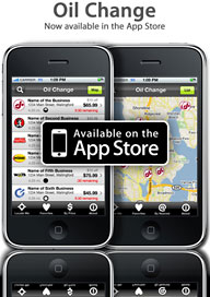 Oil Change iPhone app