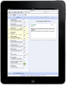 New Stacked Cards Interface for Gmail on iPad