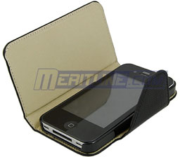 Leather iPhone 4 Case with Flip Cover