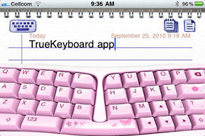 TrueKeyboard in pink