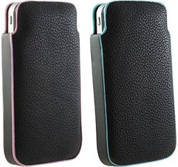 PU Leather Pouch Case for iPhone 4