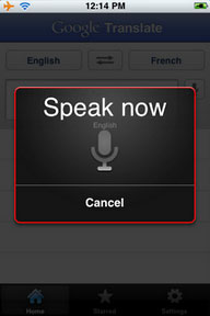 Google Translate for iPhone