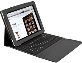 PU Leather Case with Bluetooth Keyboard for iPad 2