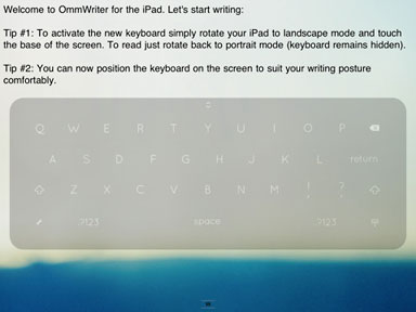 OmmWriter 1.1 for iPad