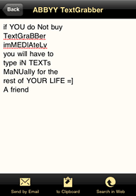 TextGrabber OCR for iPhone