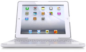 White ClamCase for iPad 2