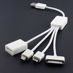 USB to Dock Connector/Micro USB/Mini USB/Card Reader