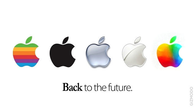 Apple logos past and present