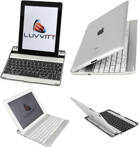 Luvvitt Aluminum Bluetooth Keyboard Case for iPad