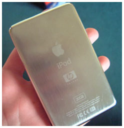 brushed metal iPod