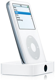 video iPod in dock