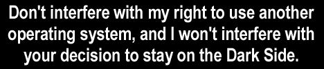 Don't interfere with my right to use another operating system