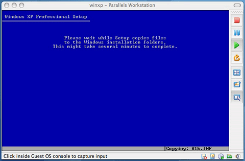 Windows XP setup
