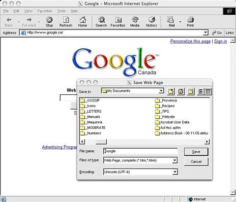 internet explorer 6.0 for mac