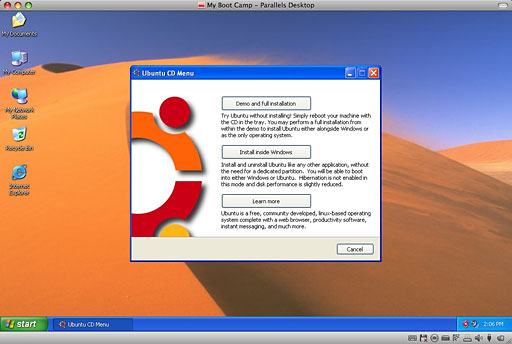 Installing Ubuntu Linux within Windows