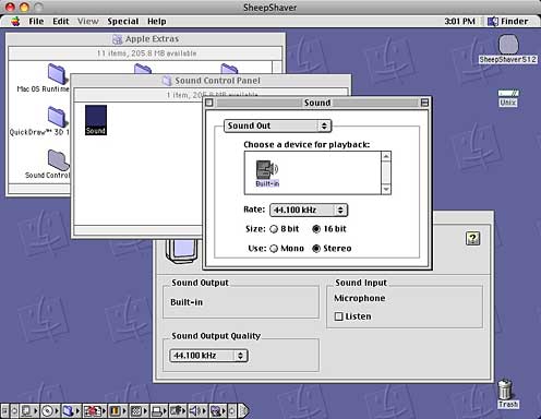 get sound working os 9 sheepshaver