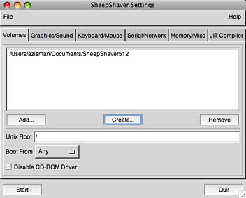 unix disappeared sheepshaver