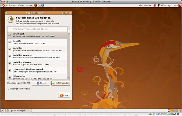 Ubuntu updates to install