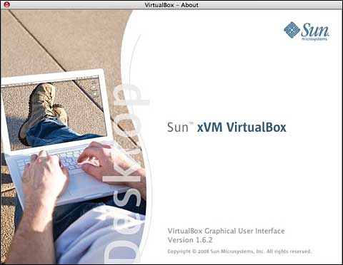 VirtualBox splash screen
