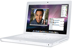 white MacBook