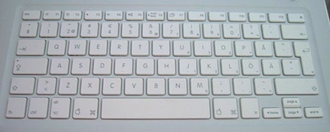 An international MacBook keyboard