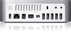 The Intel based Mac mini looks like previous models from the front 