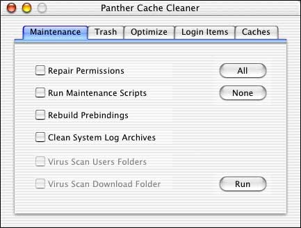 Panther Cache Cleaner