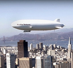 Zeppelin over San Francisco