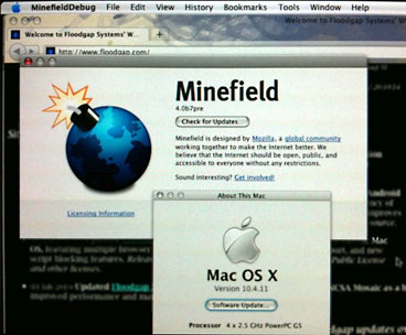 firefox mac os x 10.4.11 intel