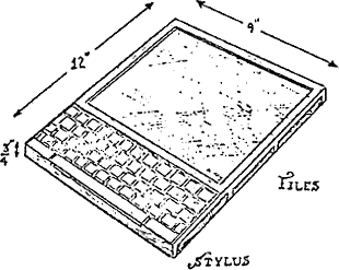 sketch for Alan Kay's Dynabook