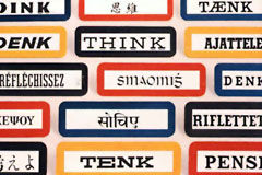 IBM Think signs in various languages