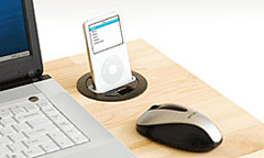 In-desk Dock for iPod