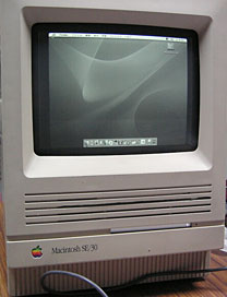 Mac mini inside an SE/30