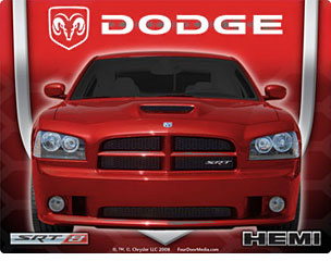 Red Dodge Charger mouse pad