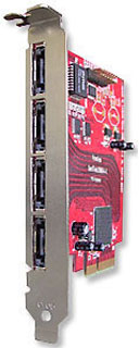 SeriTek/2ME4-E 4-Port eSATA host adapter