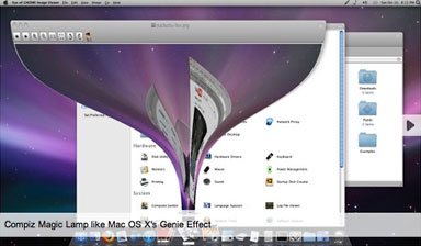 Macbuntu's genie effect