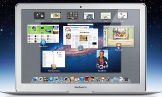 MacBook Air running OS X 10.7 Lion