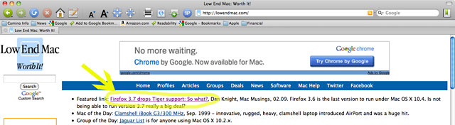 Low End Mac home page