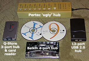 4 USB hubs