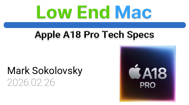 Apple A18 Pro Specs